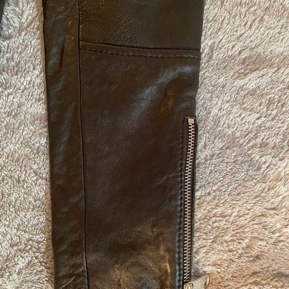 Andrew Marc Women's Leather Biker Jacket - Picture 4 of 10